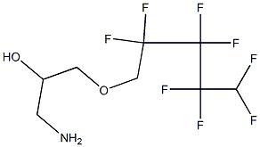 1-Amino-3-(2,2,3,3,4,4,5,5-octafluoro-pentyloxy)-propan-2-ol 结构式