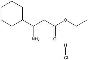 3-Amino-3-cyclohexyl-propionic acid ethyl ester HCl 结构式