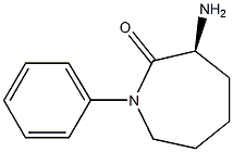 (S)-3-AMINO-1-PHENYLAZEPAN-2-ONE 结构式