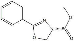 (S)-METHYL 2-PHENYL-4,5-DIHYDROOXAZOLE-4-CARBOXYLATE 结构式