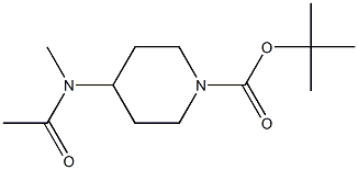 1-BOC-4-(N-METHYLACETAMIDO)PIPERIDINE 结构式
