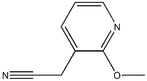 (2-METHOXYPYRIDIN-3-YL)ACETONITRILE 结构式