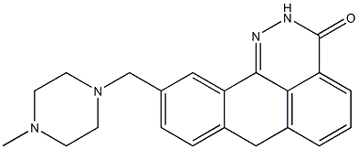 10-(4-METHYL-PIPERAZIN-1-YLMETHYL)-2,7-DIHYDRO-DIBENZO[DE,H]CINNOLIN-3-ONE 结构式