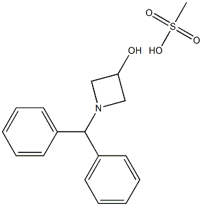 1-BENZHYDRYL-3-AZETIDINOL MESYLATE 结构式