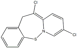 8,11-DICHLORO DIBENZO(B,F)THIAZEPINE 结构式