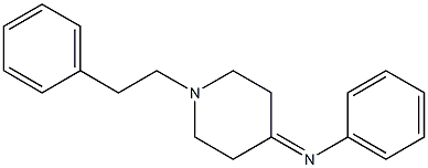 N-(1-PHENETHYL-4-PIPERIDYLIDENE)ANILINE 结构式