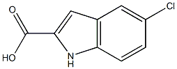 5-CHLORO INDOLE-2-CARBOSYLIC ACID 结构式