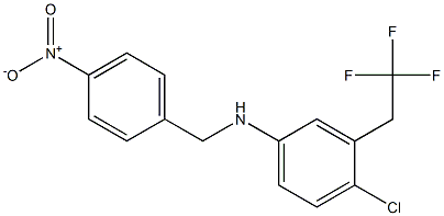 N-(4-CHLORO-3-TRIFLUOROETHYLPHENYL)-4-NITROBENZYLAMINE 结构式