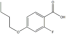 4-BUTYLOXY-2-FLUOROBENZOIC ACID 结构式
