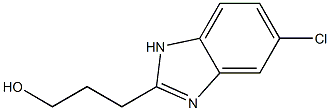 5-CHLORO-2-(3-HYDROXYPROPYL)BENZIMIDAZOLE 结构式