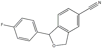 6-CYANO-3-(4-FLUOROPHENYL)-1H,3H-ISOBENZOFURAN 结构式