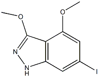 6-IODO-3,4-DIMETHOXYINDAZOLE 结构式