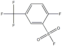 2-FLUORO-5-(TRIFLUOROMETHYL)BENZENESULFONYL FLUORIDE 结构式