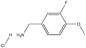3-FLUORO-4-METHOXYBENZYLAMINE HYDROCHLIRIDE 结构式