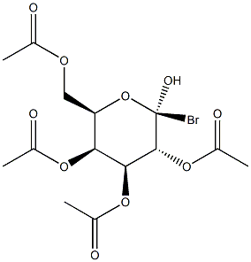 1-BROMO-2,3,4,6-TETRA-O-ACETYL-ALPHA-D-GALACTOPYRANOSE 结构式