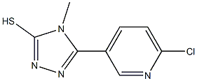 5-(6-CHLOROPYRIDIN-3-YL)-4-METHYL-1,2,4-TRIAZOLE-3-THIOL 结构式