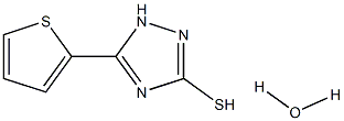 5-(THIEN-2-YL)-1,2,4-TRIAZOLE-3-THIOL MONOHYDRATE 结构式