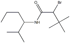 2-BROMO-3,3-DIMETHYL-N-(2,5-DIMETHYLPENT-3-YL)-N-BUTYRAMIDE 结构式