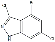 4-BROMO-3,6-DICHLOROINDAZOLE 结构式