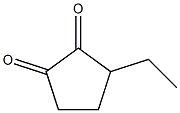 3-ETHYL-1,2-CYCLOPENTANEDIONE 结构式