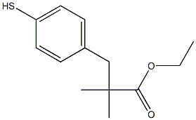 ETHYL 2,2-DIMETHYL-3-(4-MERCAPTOPHENYL)PROPIONIC ACID 结构式