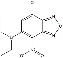 7-CHLORO-5-(DIETHYLAMINO)-4-NITROBENZOFURAZAN 结构式
