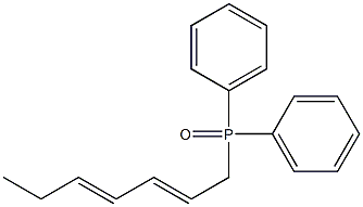 2,4-HEPTADIENYLDIPHENYLPHOSPHINE OXIDE 结构式