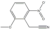 (2-METHOXY-6-NOTROPHENYL)-ACETONITRILE 结构式