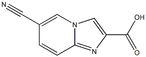 6-cyanoimidazo[1,2-a]pyridine-2-carboxylic acid 结构式