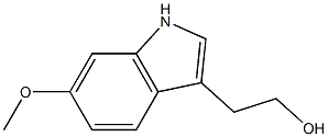 2-(6-Methoxy-1H-indol-3-yl)-ethanol 结构式