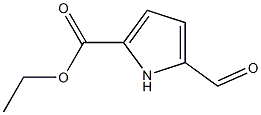 ETHYL 5-FORMYLPYRROLE-2-CARBOXYLATE 结构式