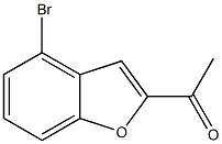 1-(4-Bromo-1-Benzofuran-2-yl)Ethanone 结构式