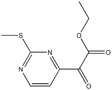 2-甲硫基-嘧啶-4-2-氧代乙酸乙酯 结构式