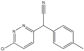 2-(6-chloropyridazin-3-yl)-2-p-tolylacetonitrile 结构式