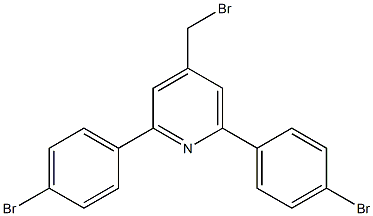 4-(bromomethyl)-2,6-bis(4-bromophenyl)pyridine 结构式