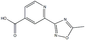 2-(5-Methyl-1,2,4-oxadiazol-3-yl)isonicotinic acid 结构式