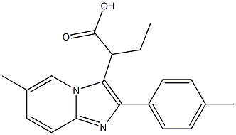 ETHYL-[6-METHYL-2-(4-METHYL-PHENYL)-IMIDAZO-[1,2-A]PYRIDINE-3-YL]-ACETATE 结构式