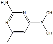 2-AMINO-6-METHYLPYRIMIDINE-4-BORONIC ACID 结构式