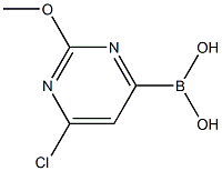 2-METHOXY-6-CHLOROPYRIMIDINE-4-BORONIC ACID 结构式