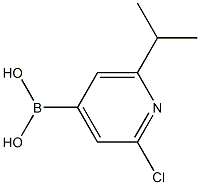 (2-CHLORO-6-ISOPROPYLPYRIDIN-4-YL)BORONIC ACID 结构式