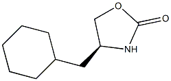 (S)-4-(CYCLOHEXYLMETHYL)-1,3-OXAZOLIDIN-2-ONE 结构式