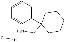 1-(1-PHENYLCYCLOHEXYL)METHANAMINE HYDROCHLORIDE 结构式