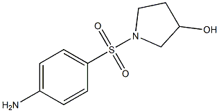 1-[(4-AMINOPHENYL)SULFONYL]PYRROLIDIN-3-OL 结构式