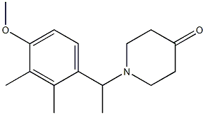 1-[1-(4-METHOXY-2,3-DIMETHYLPHENYL)ETHYL]PIPERIDIN-4-ONE 结构式