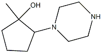 1-METHYL-2-PIPERAZIN-1-YLCYCLOPENTANOL 结构式
