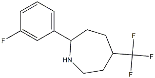 2-(3-FLUOROPHENYL)-5-(TRIFLUOROMETHYL)AZEPANE 结构式