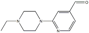 2-(4-ETHYLPIPERAZIN-1-YL)ISONICOTINALDEHYDE 结构式