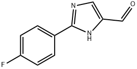 2-(4-FLUOROPHENYL)-1H-IMIDAZOLE-5-CARBALDEHYDE 结构式