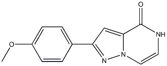 2-(4-METHOXY)-PHENYLPYRAZOLO[1,5-A]PYRAZIN-4(5H)-ONE 结构式