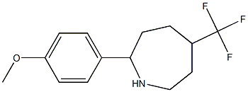 2-(4-METHOXYPHENYL)-5-(TRIFLUOROMETHYL)AZEPANE 结构式